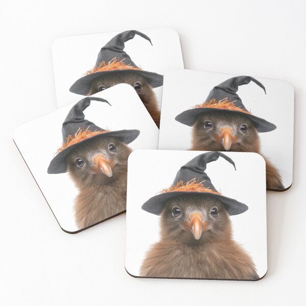 Item preview, Kiwi Bird Wearing Halloween Witch Hat designed and sold by LazyOwlStore.