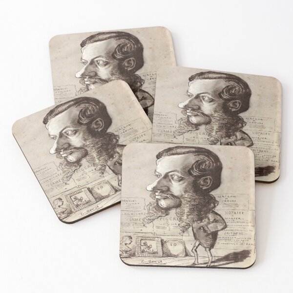 Item preview, Caricature of Léon Manchon by Claude Monet designed and sold by Tamas Das.
