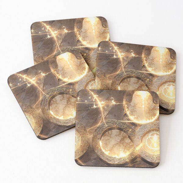 Item preview, Stone Ornate Circular Designs with Enchanted Glowing Elements designed and sold by CoolPixels.