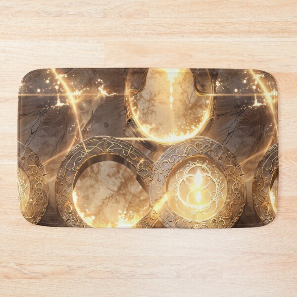 Item preview, Stone Ornate Circular Designs with Enchanted Glowing Elements designed and sold by CoolPixels.