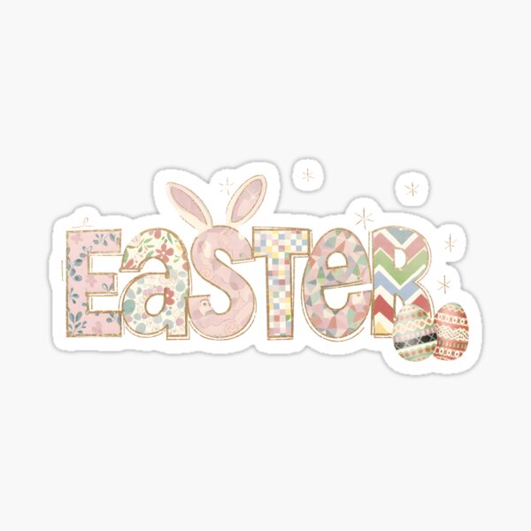 Item preview, Festive Easter Bunny Typography designed and sold by StyleTee11.