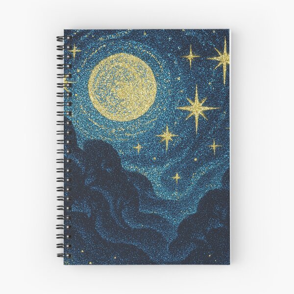 Item preview, Glittery Night Sky Illustration Design 3 designed and sold by Domo-Design.
