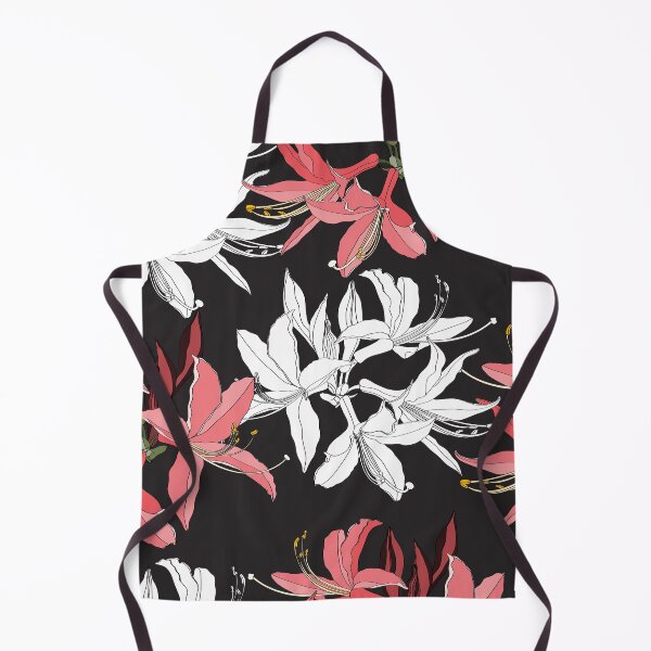 Item preview, Seamless pattern with hand drawn simple colored rhododendron flowers. designed and sold by MatyKotiv.