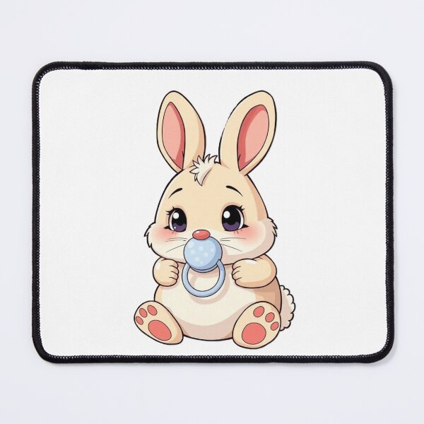 Item preview, Easter Bunny Baby Rabbit with Pacifier designed and sold by FoxyS.