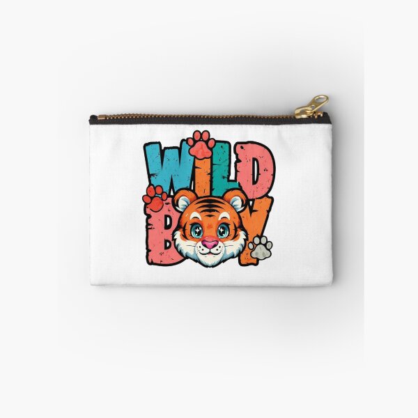 Item preview, Wild Boy & Cheerful Tiger – Vibrant Cartoon Jungle Adventure Design designed and sold by Colorful-Garden.