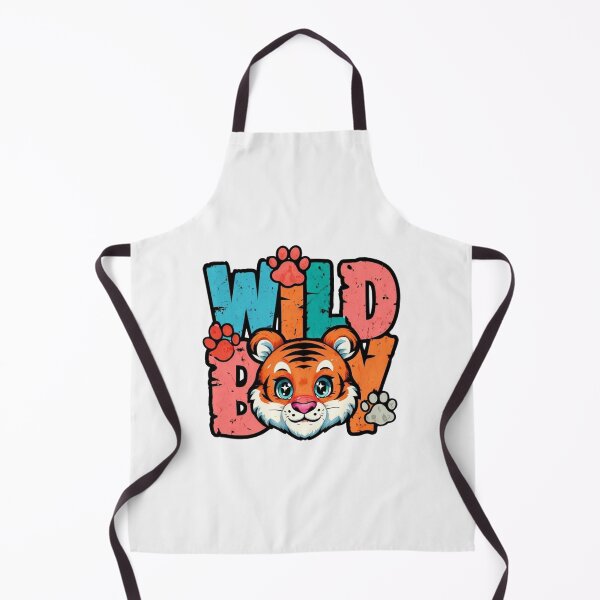 Item preview, Wild Boy & Cheerful Tiger – Vibrant Cartoon Jungle Adventure Design designed and sold by Colorful-Garden.