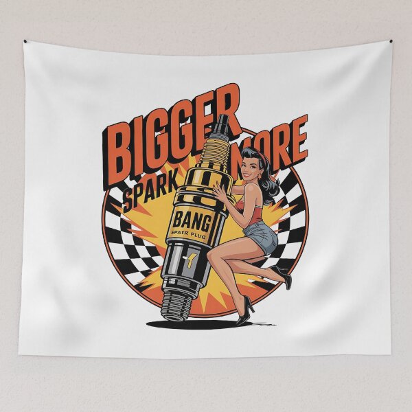 Item preview, Bigger spark,more bang - Garage service - Built for speed - Dependable service - hot rod garage - In rust we trust- Car mods - Mighty car mods - Car madness - Up load designed and sold by JansenGS.