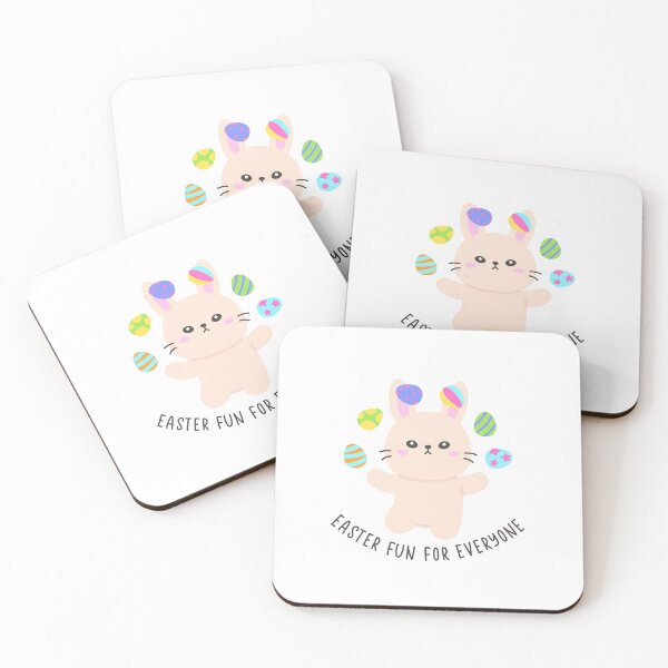 Item preview, Juggling Easter Eggs – Playful Bunny Fun for Everyone Sticker designed and sold by BubiStudio.
