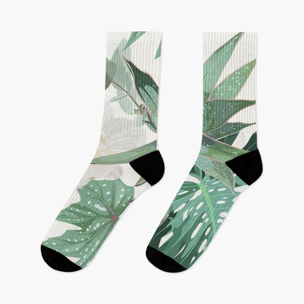 Item preview, White magnolia flowers seamless pattern, agave, cacti, aloe greenery.  designed and sold by MatyKotiv.