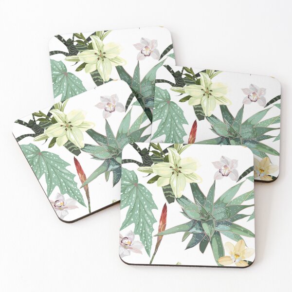 Item preview, Flowers seamless pattern, agave, cacti, aloe greenery.  designed and sold by MatyKotiv.