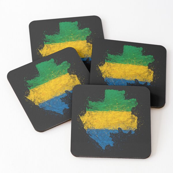 Item preview, Painted Gabon flag designed and sold by ilakz.