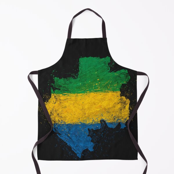 Item preview, Painted Gabon flag designed and sold by ilakz.