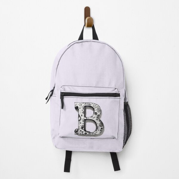 Item preview, Monogram Letter B – Black and White Doodle Alphabet Initial designed and sold by -justb-.