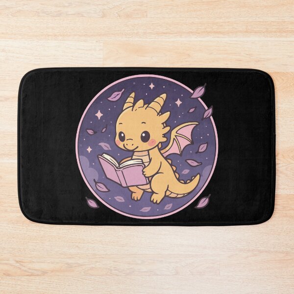 Item preview, Kawaii Gold Dragon Reading A Book designed and sold by TomFrontierArt.