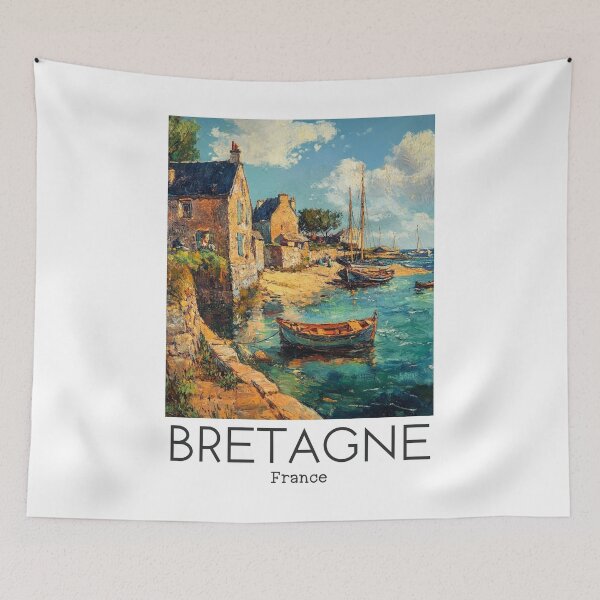 Item preview, A Vintage Illustration of Bretagne - France  designed and sold by GoodOldVintage.