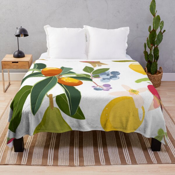 Item preview, Pomegranate tree with bluberry, lemons and green leaves. designed and sold by MatyKotiv.