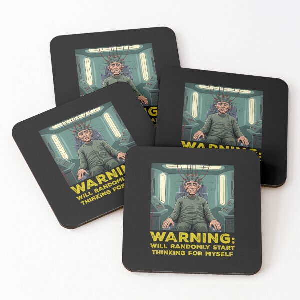 Item preview, WARNING: WILL Randomly Start Thinking For Myself T-Shirt | Funny Punk Rock Tee designed and sold by Go Easy Apparel.