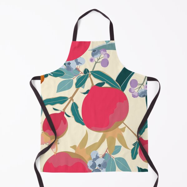 Item preview, Art floral seamless pattern. Pomegranate tree with bluberry and blue leaves. designed and sold by MatyKotiv.