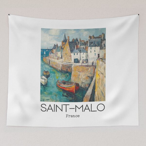 Item preview, A Vintage Illustration of Saint-Malo - France  designed and sold by GoodOldVintage.