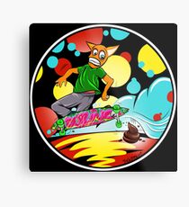 Hardcore Sidewalk Cruising Metal Print