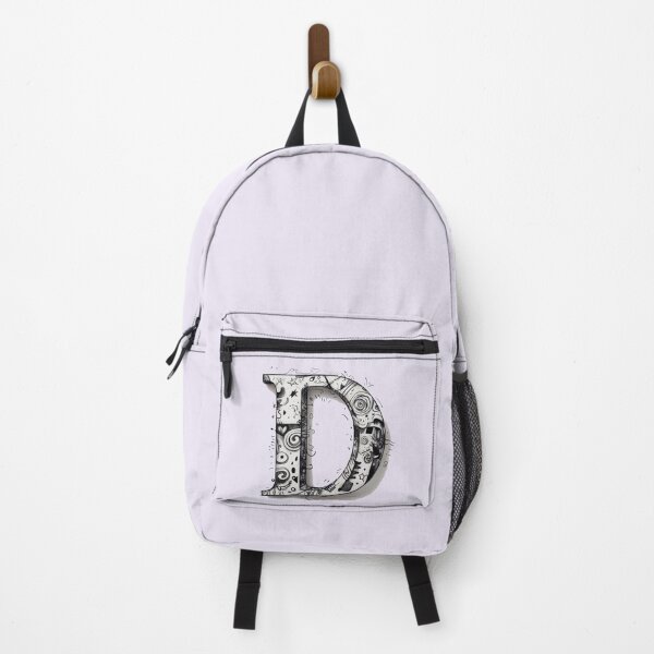 Item preview, Monogram Letter D – Black and White Doodle Alphabet Initial designed and sold by -justb-.