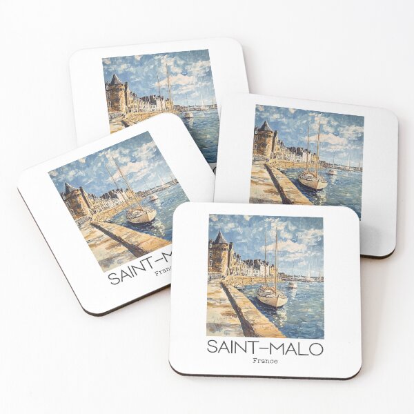 Item preview, A Vintage Illustration of Saint-Malo - France  designed and sold by GoodOldVintage.