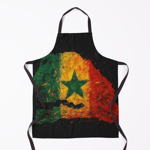 Item preview, Painted Senegal flag designed and sold by ilakz.