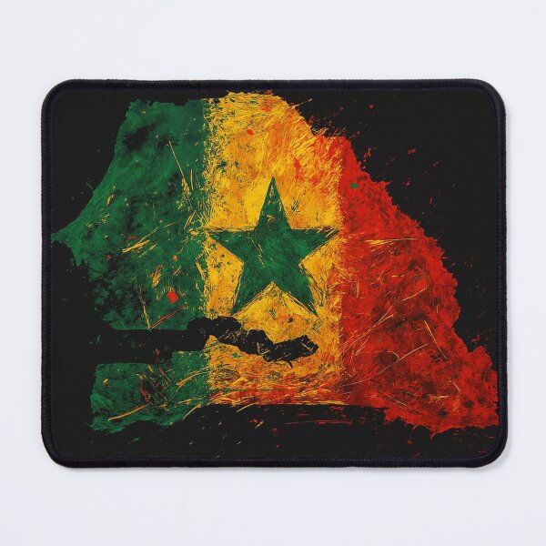 Artikelvorschau, Gemalte Senegal-Flagge entworfen und verkauft von ilakz.