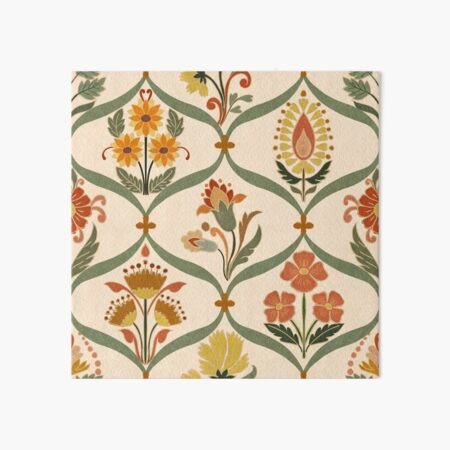 Aperçu de l'œuvre Motif de carreaux indiens avec motifs floraux. créée et vendue par PrajaktaPathak.