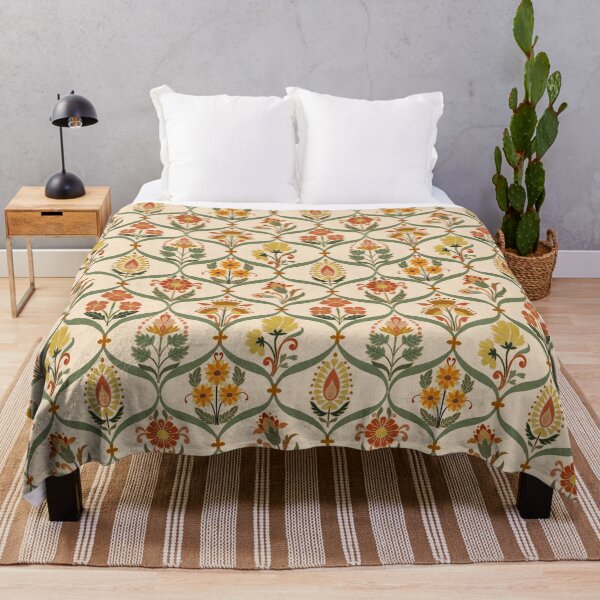 Item preview, Indian tile pattern with floral motifs. designed and sold by PrajaktaPathak.
