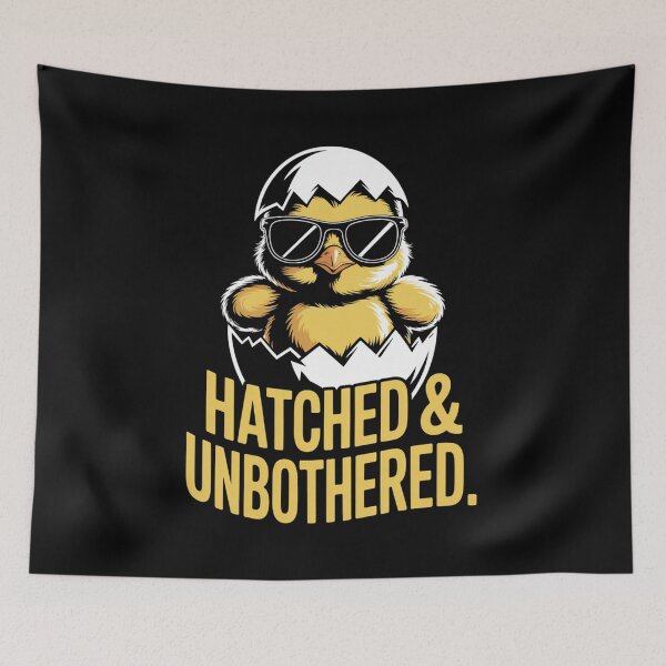 Item preview, Funny Easter Design: Hatched & Unbothered designed and sold by Davideus.