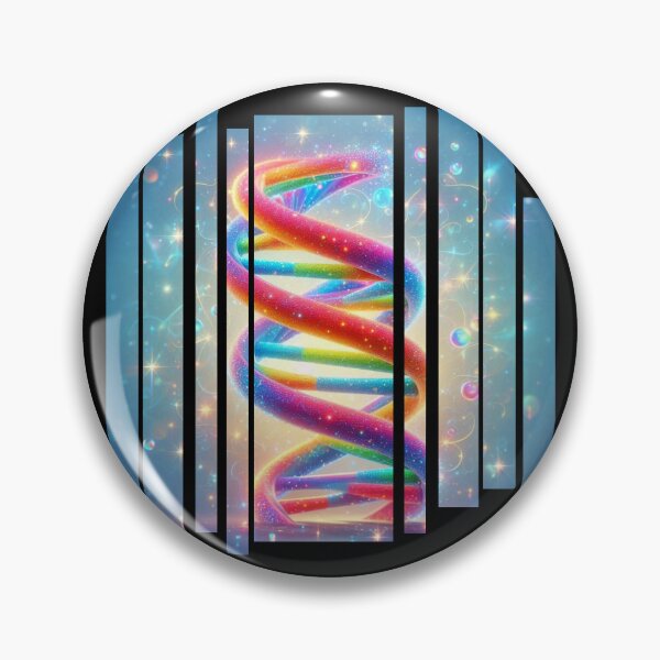 Item preview, Rainbow DNA LGBT Colorful Double Helix designed and sold by Agnes-Creative.