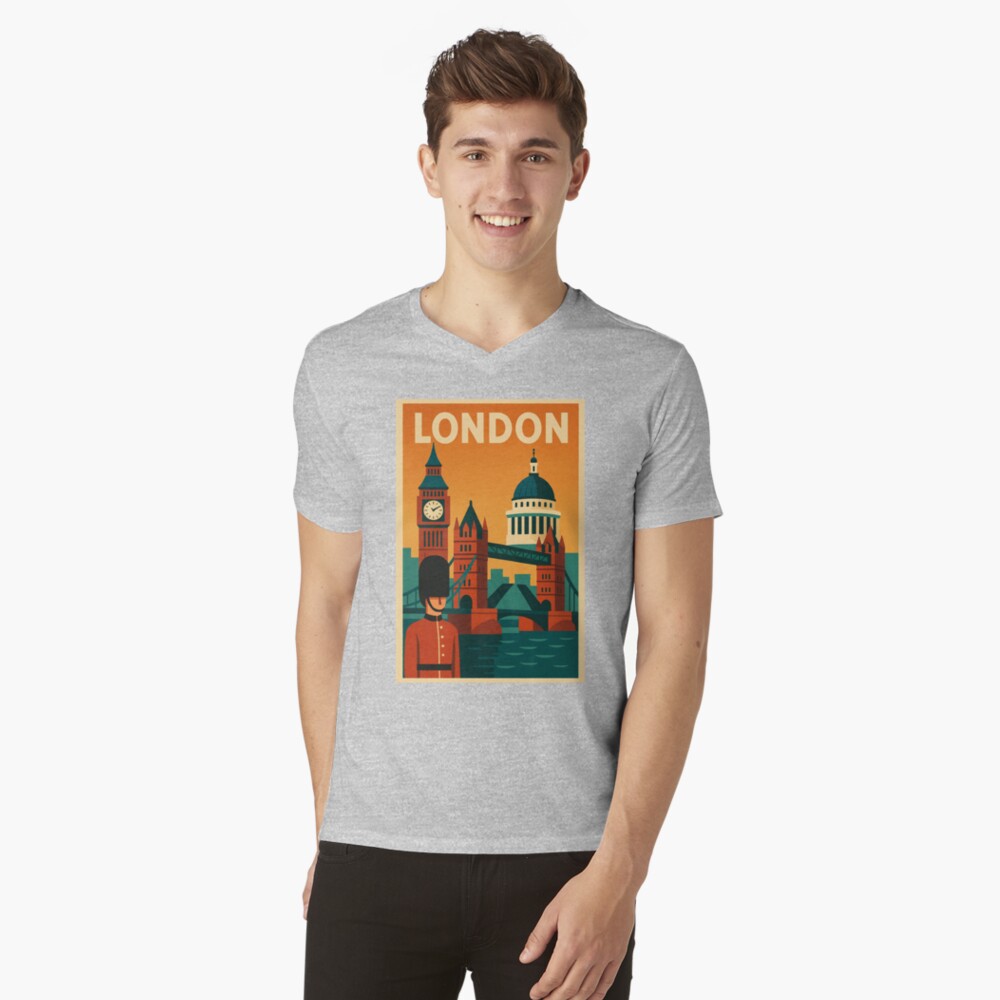 Item preview, V-Neck T-Shirt designed and sold by nochnichda.