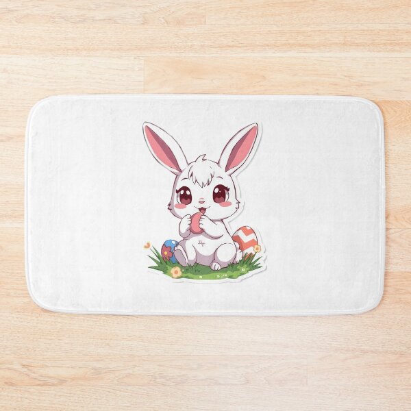 Item preview, Cute anime bunny with Eggs ,funny easter,Happy Easter,Easter Day,easter illustration designed and sold by Expressions-Sel.
