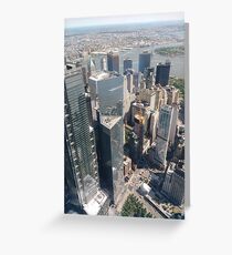 Manhattan, New York, NYC, #Manhattan, #NewYork, #UNC, skyscrapers, #skyscrapers Greeting Card