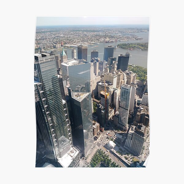 Manhattan, New York, NYC, #Manhattan, #NewYork, #UNC, skyscrapers, #skyscrapers Poster