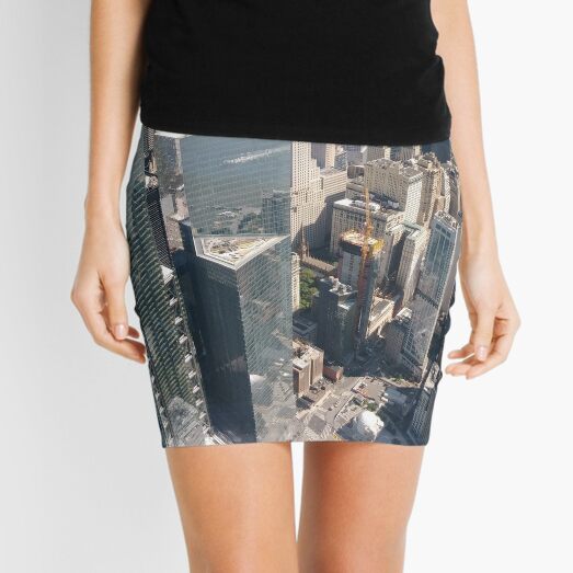Manhattan, New York, NYC, #Manhattan, #NewYork, #UNC, skyscrapers, #skyscrapers Mini Skirt