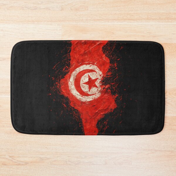 Item preview, Painted Tunisian flag designed and sold by ilakz.
