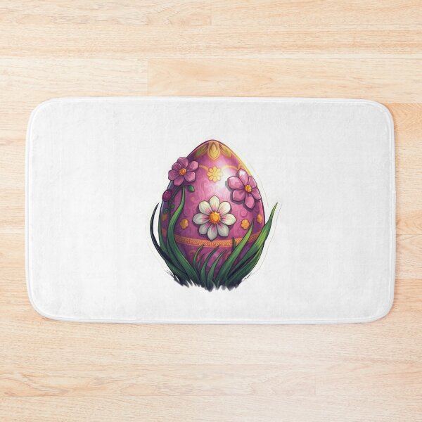 Item preview, Easter egg with flowers sticker ,egg,Happy Easter,Easter Day,easter illustration designed and sold by Expressions-Sel.