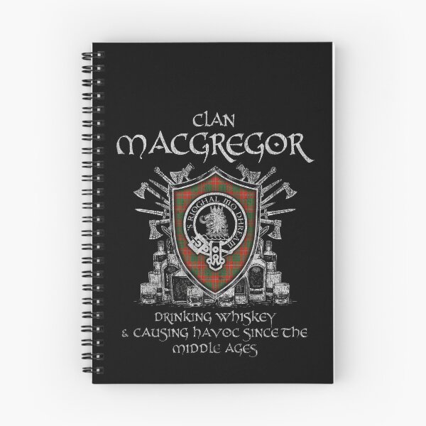 Item preview, Clan MacGregor of Balquhidder drinking whiskey and causing havoc heritage crest tartan plaid designed and sold by Clan1093.