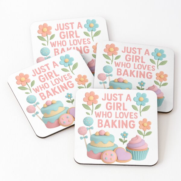 Item preview, Just a Girl Who Loves Baking – Cute Pastel Bakery Lover Design designed and sold by Luxe & Lovely Finds.