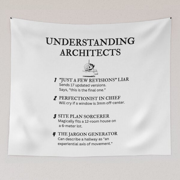 Item preview, Funny Architect Definitions – Architecture Humor Design designed and sold by PsyFlow35.