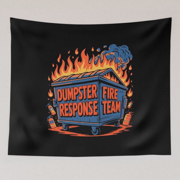 Item preview, Dumpster Fire Response Team Funny Work Gift Workplace Corporate designed and sold by w1ckerman.