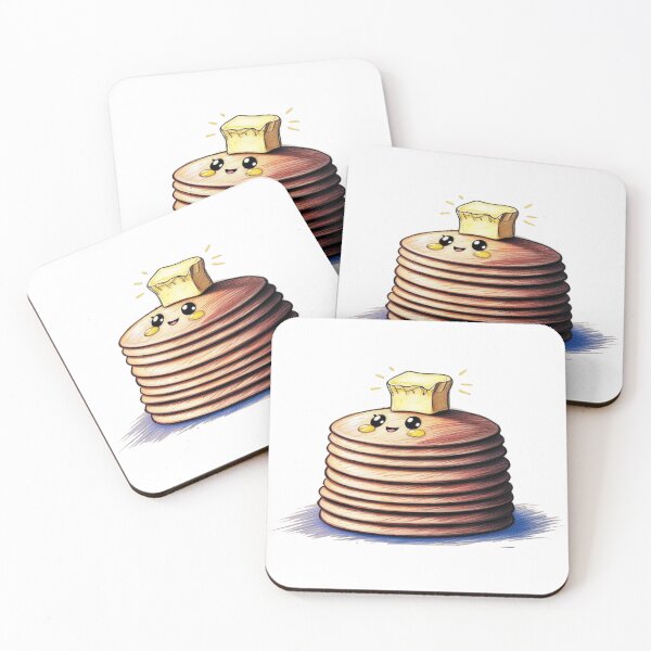 Item preview, Happy Pancake Stack with Butter Hat designed and sold by PinkiPop Studio.