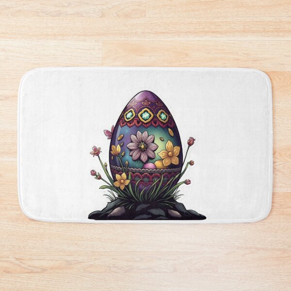 Item preview, Easter egg with flowers sticker,eggs,Happy Easter,Easter Day,easter illustration designed and sold by Expressions-Sel.
