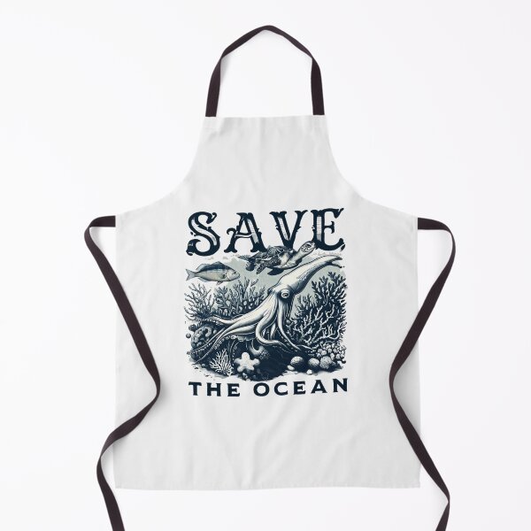 Item preview, Vintage Ocean Conservation Poster with Whales, Turtles & Coral Reef designed and sold by Colorful-Garden.