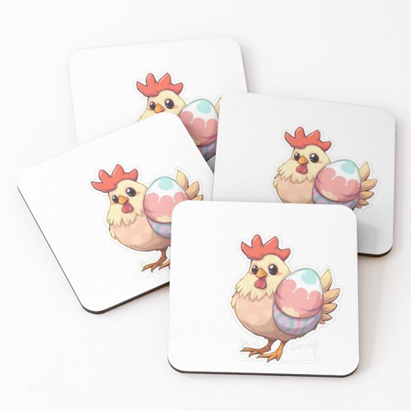 Item preview, Cute easter Chicken with egg sticker ,cute easter,Happy Easter,Easter Day,easter illustration designed and sold by Expressions-Sel.