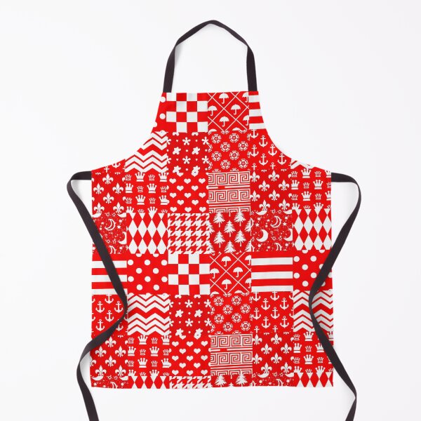 Item preview, Red White Mixed Patchwork Pattern Design designed and sold by PatternTitan.