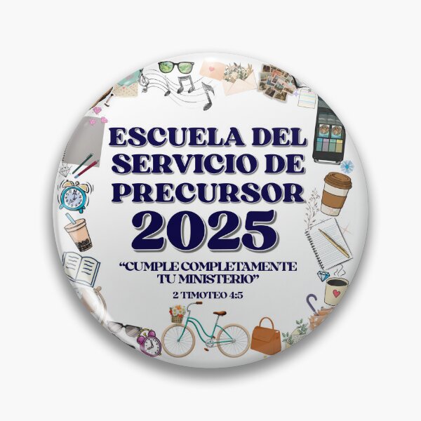 Item preview, Escuela Del Servicio De Precursor 2025 - Cumple Completamente Tu Ministerio - 2 Timoteo 4:5 designed and sold by CAISHEM DESIGNS.
