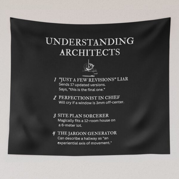 Item preview, Funny Architect Definitions – Architecture Humor Design –  Black designed and sold by PsyFlow35.